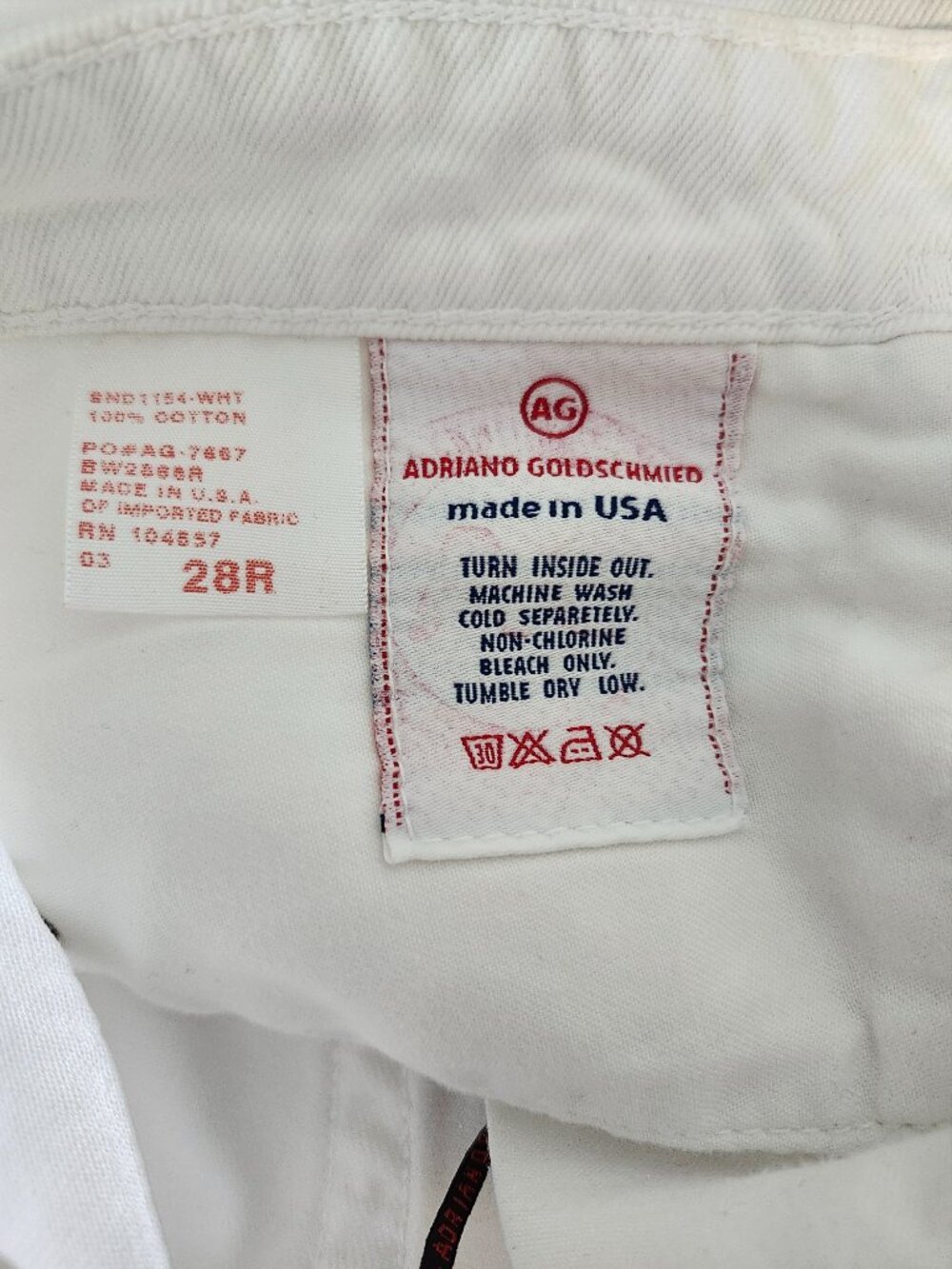 AG Adriano Goldschmied White Boyfriend Bermuda Shorts size 28 - Picture 10 of 11